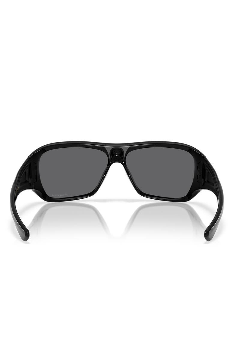 Oakley 60mm Prizm<sup>™</sup> Rectangular Sunglasses, Alternate, color, Shiny Black