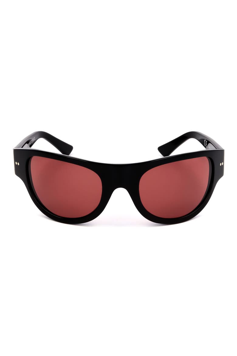 58mm Special Round Sunglasses, Main, color, RED