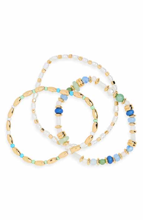 NORDSTROM RACK Set of 3 Stretchy Beaded Bracelets