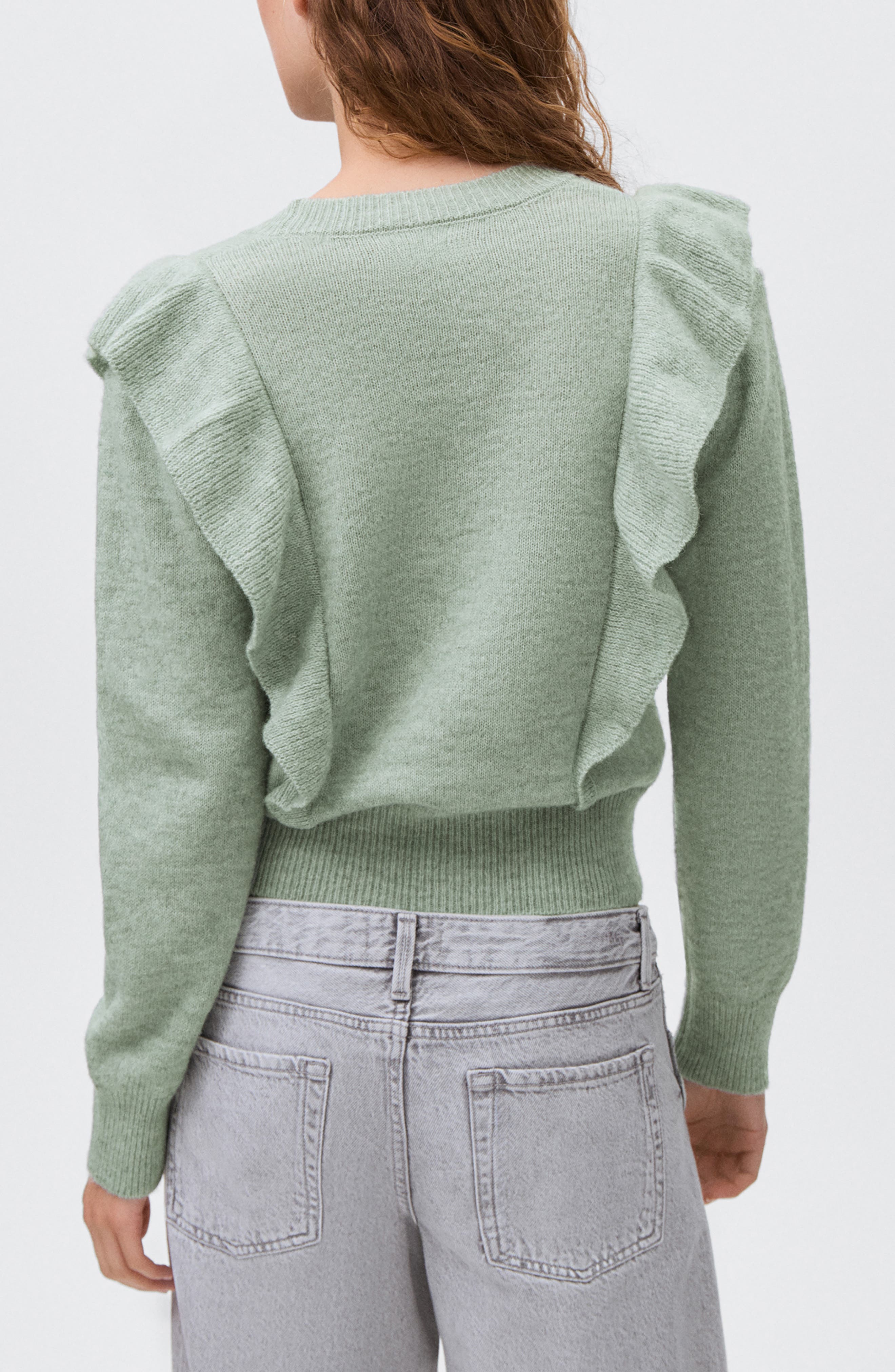 Ruffle Crop Sweater - image 2