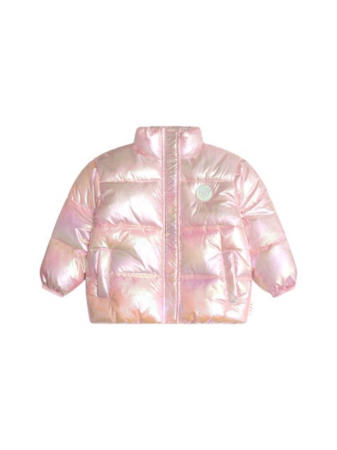 Iridescent Pink Puffer Jacket (Toddler, Little Kid, Big Kid)