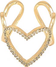 Bearfruit Jewelry 14k Gold Plated Mae Triple Heart Ring Dainty Romantic Trendy