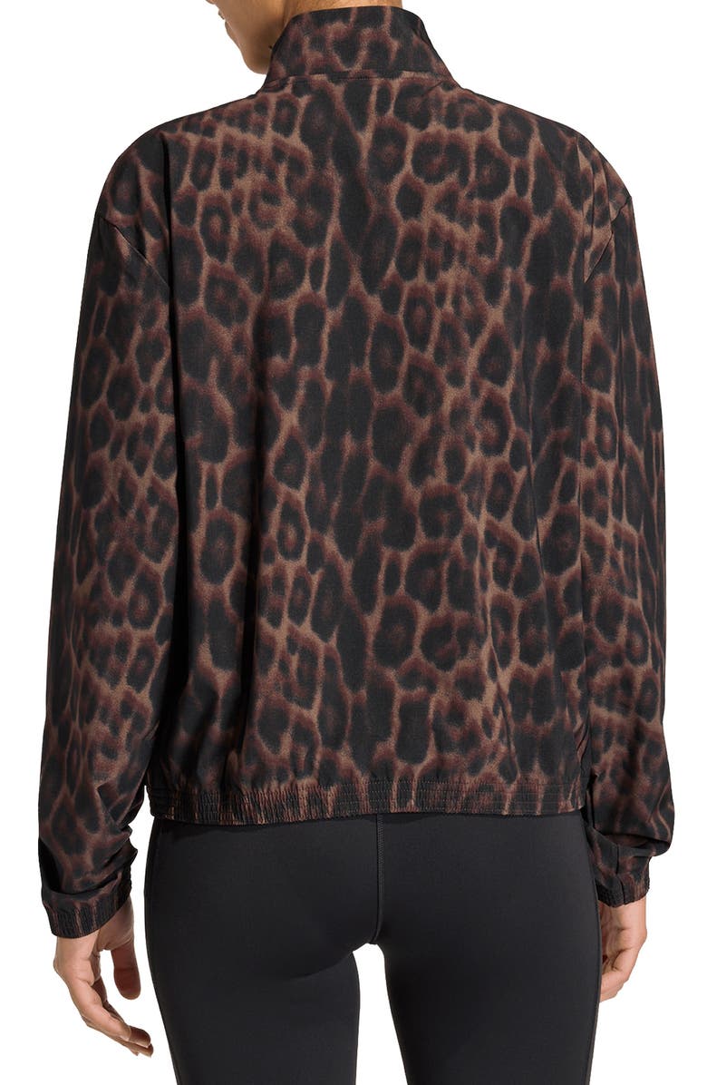 adidas 3-Stripes All-Over Print Jacket, Alternate, color, Earth Strata/ Black