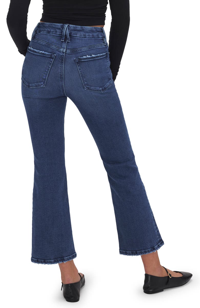 Good American Good Leg Crop Mini Bootcut Jeans, Alternate, color, Indigo625