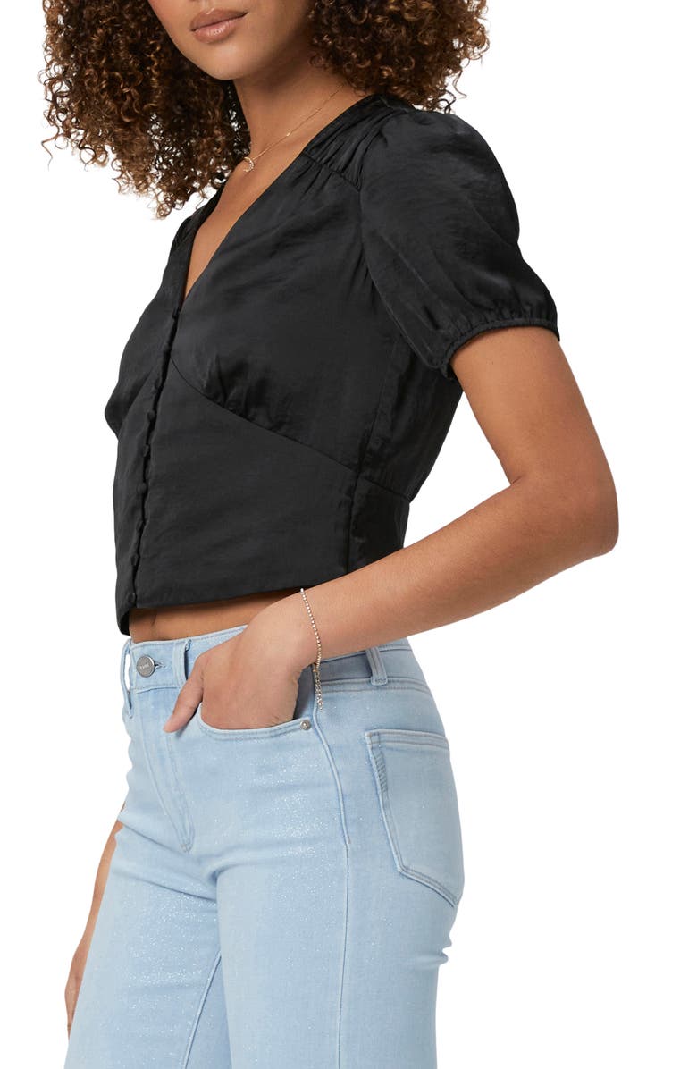 PAIGE Plie Puff Sleeve Crop Top, Alternate, color, 