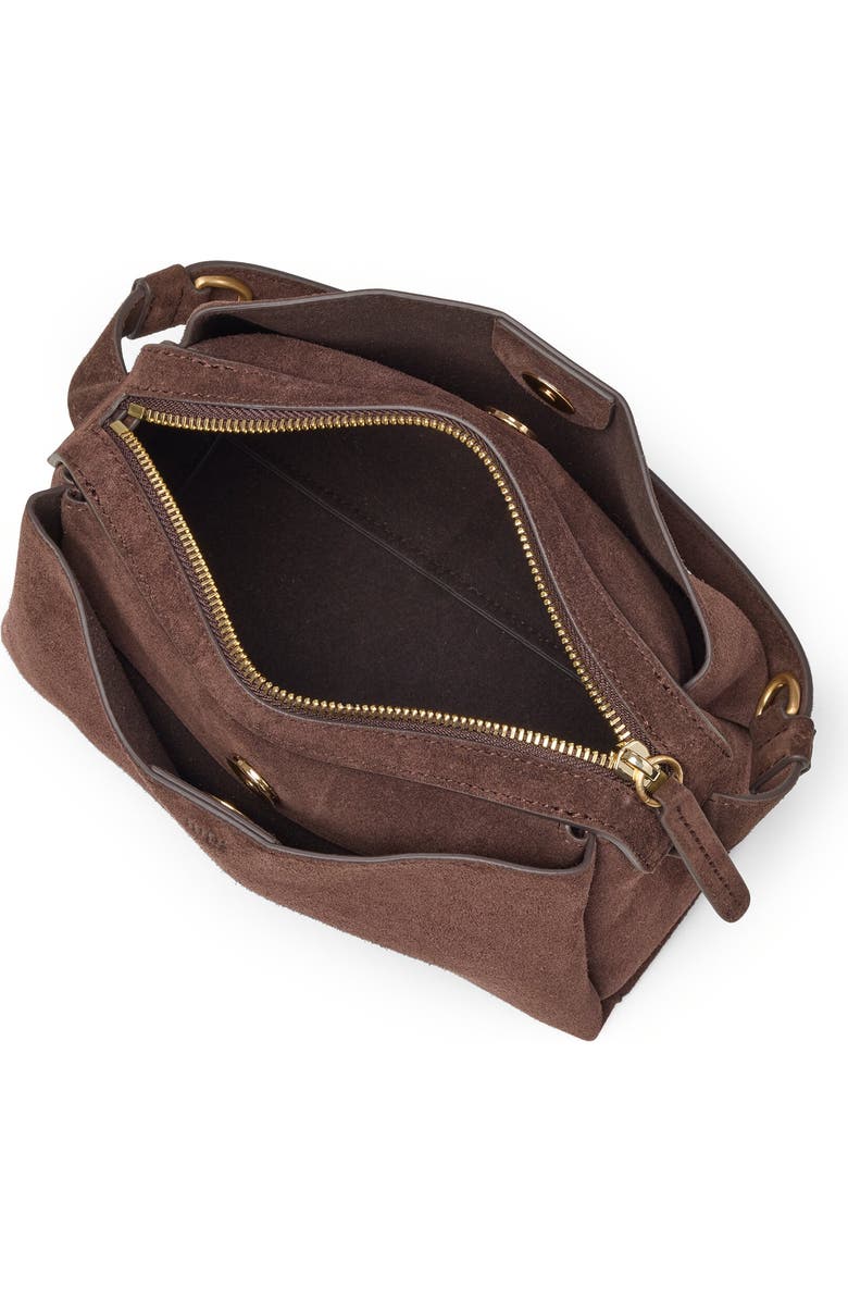 July Juliette Suede Crossbody, Alternate, color, Espresso