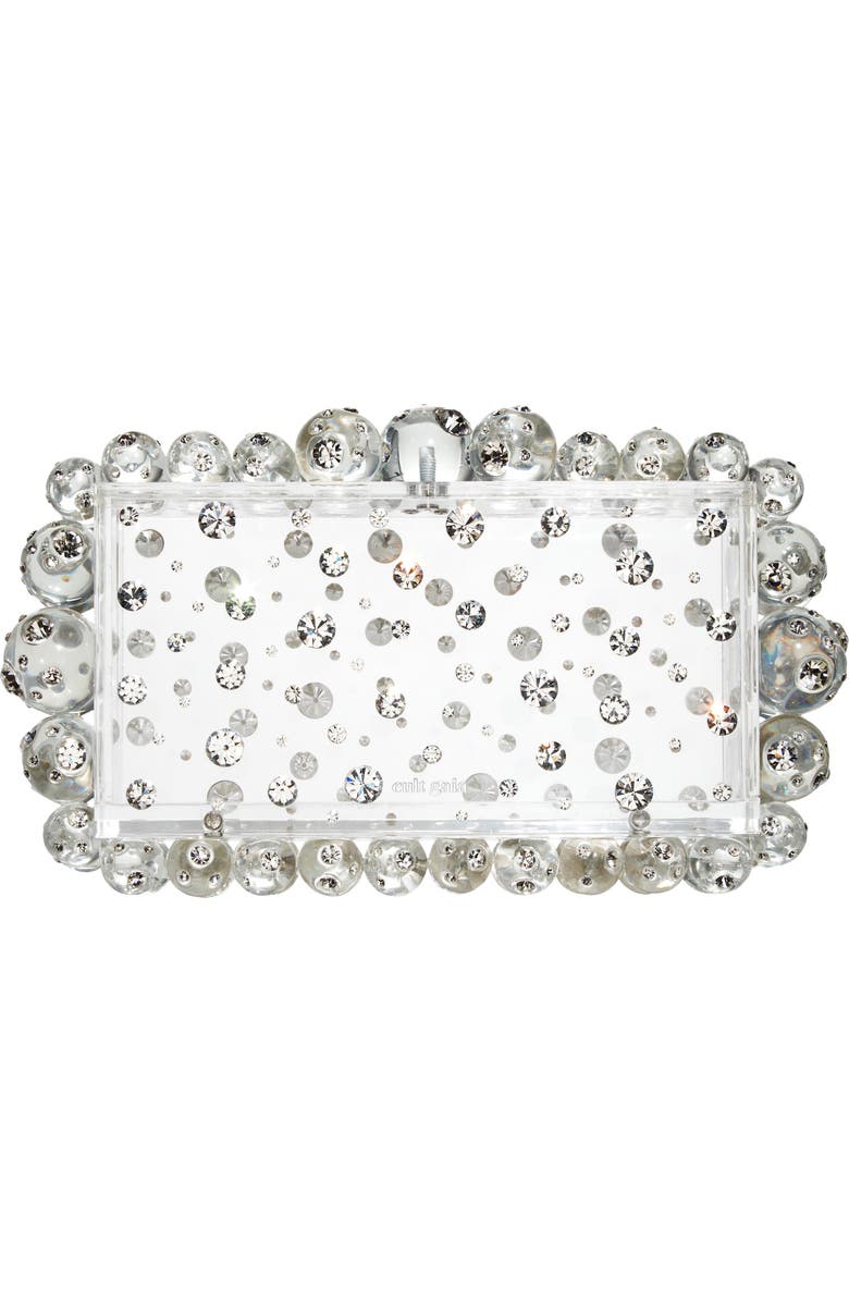 Cult Gaia Eos Embellished Acrylic Box Clutch, Main, color,