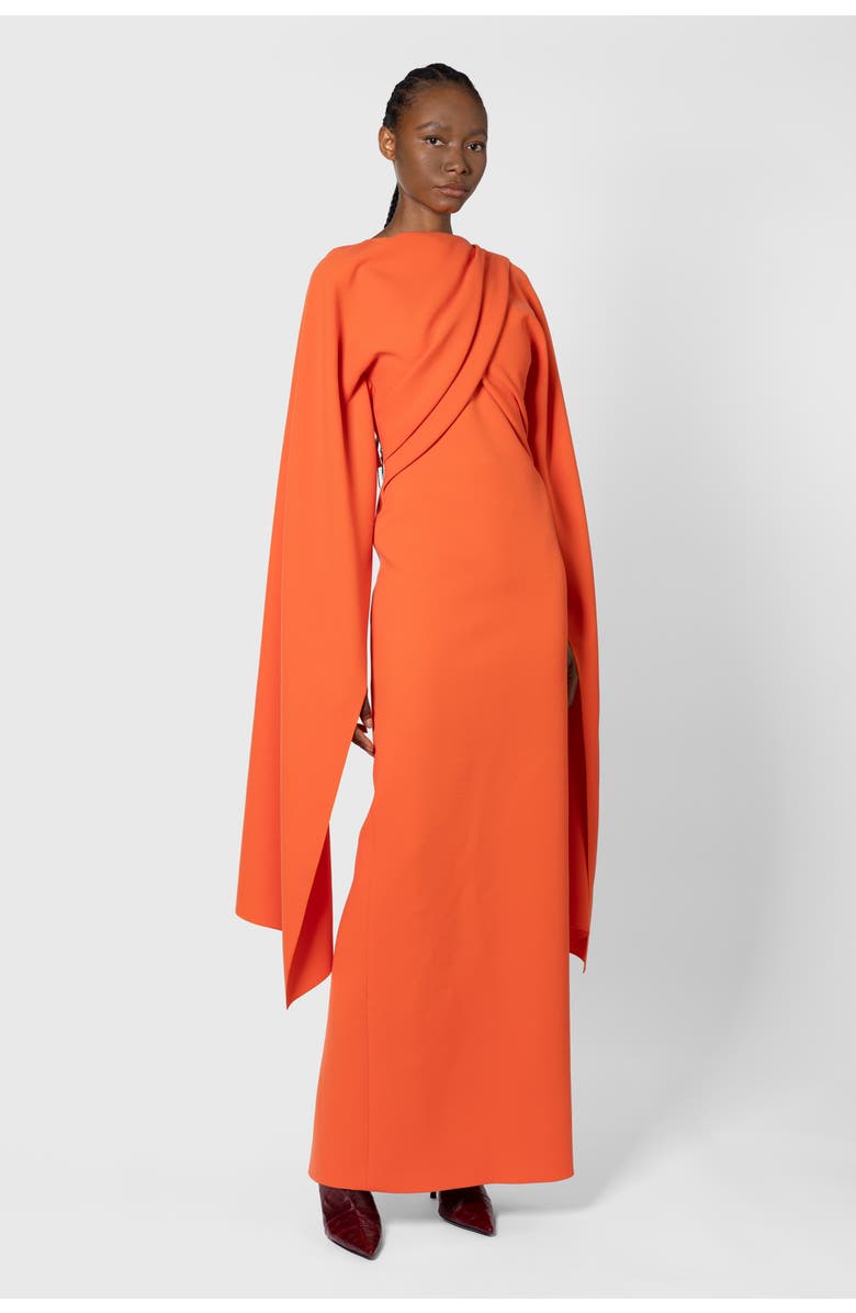 Roksanda Iven Long Sleeved Maxi Dress, Main, color, Venetian Red