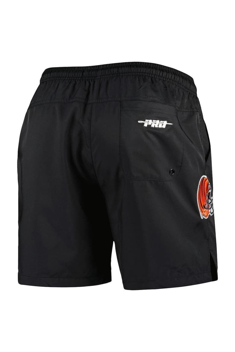 Men's Pro Standard Black Cincinnati Bengals Woven Shorts, Alternate, color, Black