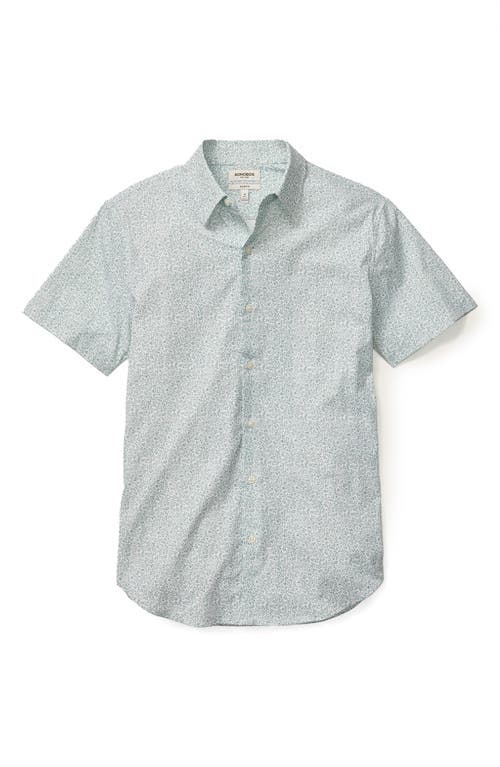 Bonobos Vine Print Tech Short Sleeve Button-up Shirt In Gray