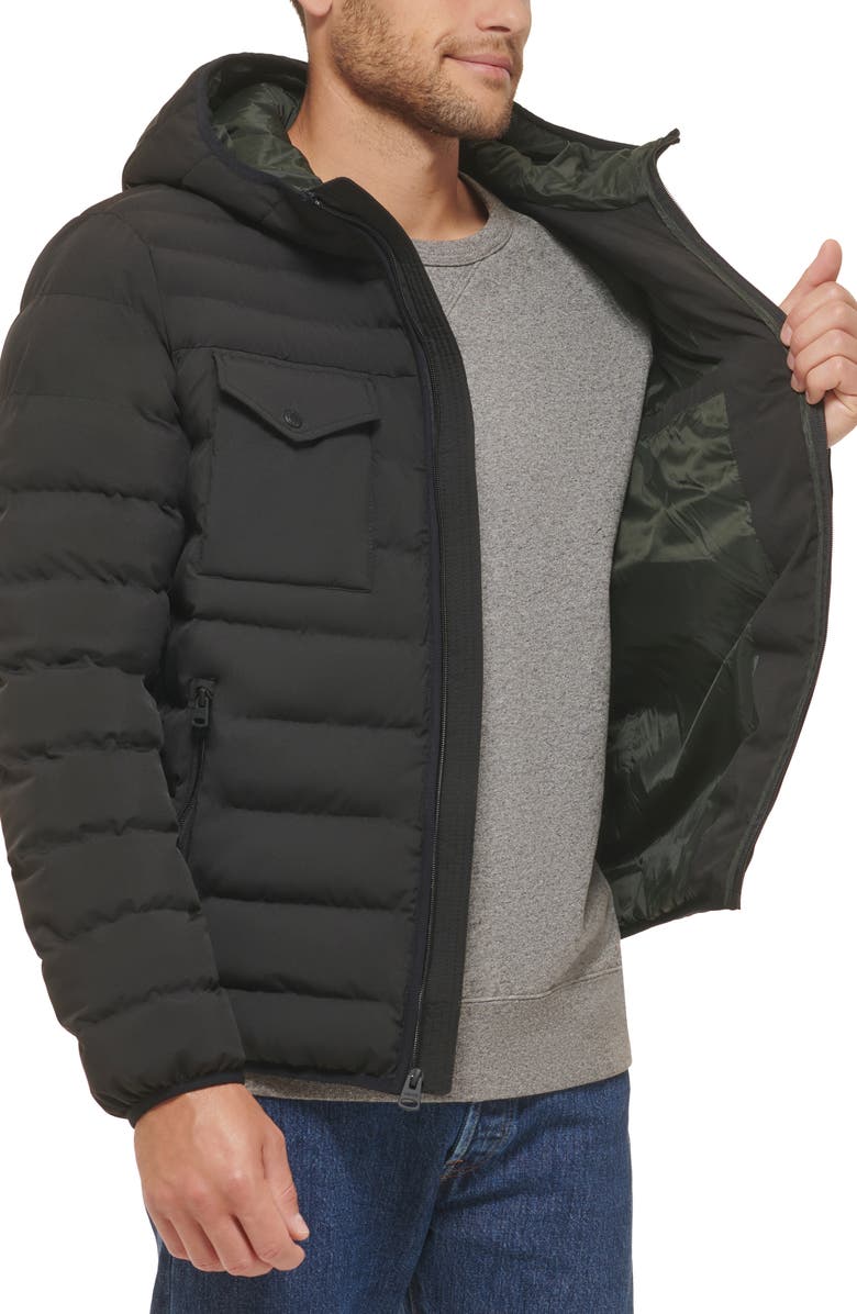Levi's Stretch Hooded Puffer Jacket, Alternate, color, 