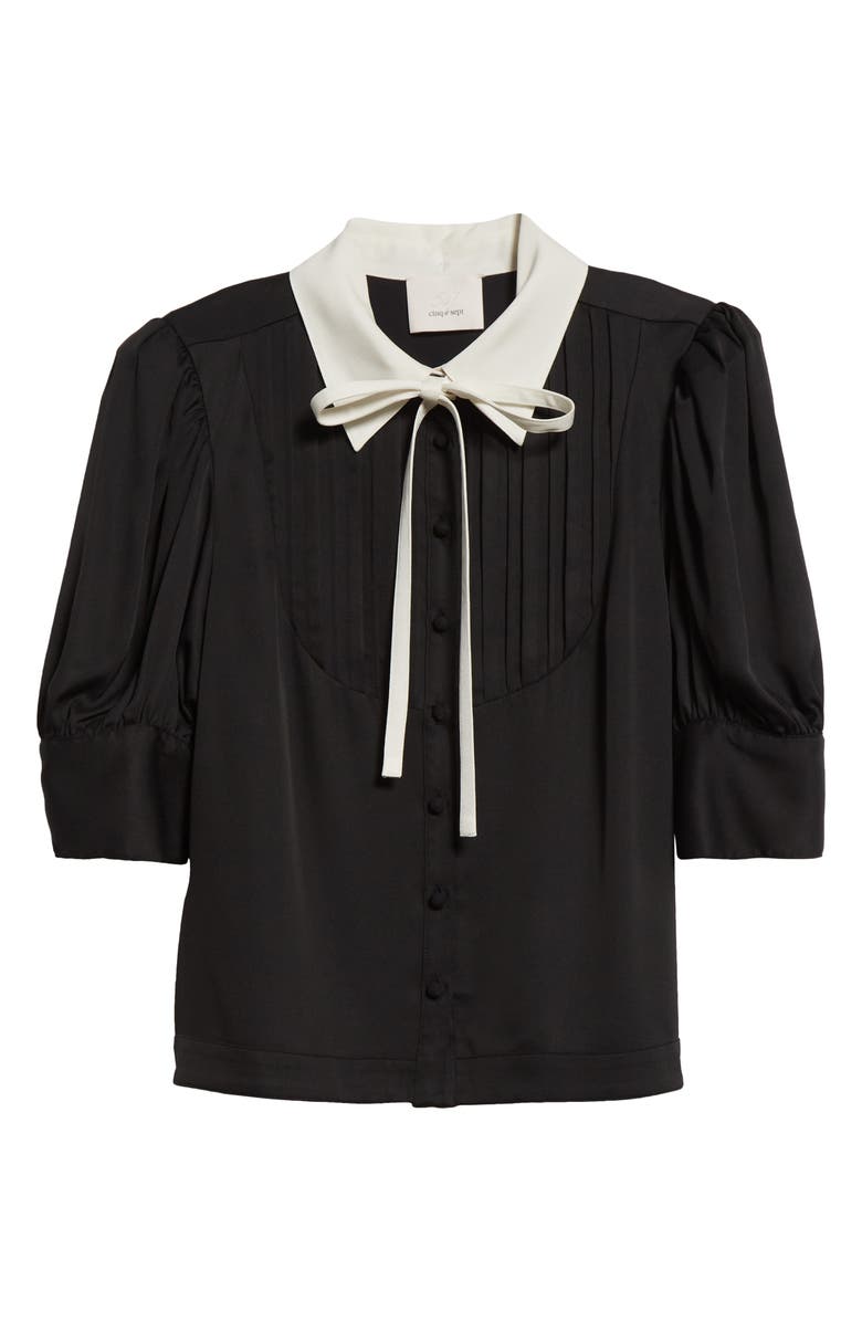 Cinq à Sept Farah Pleat Front Shirt, Alternate, color, 