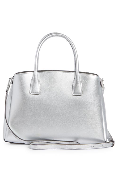Kate Spade New York Serena Metallic Top Handle Bag In Silver