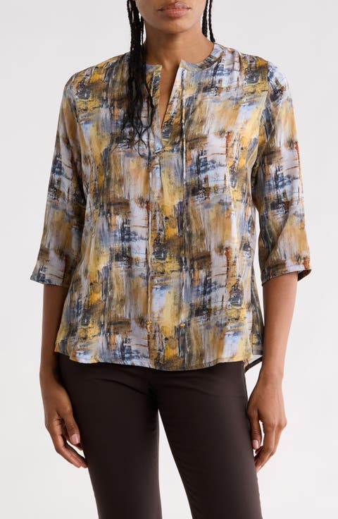 Tassel Neck Shift Top
