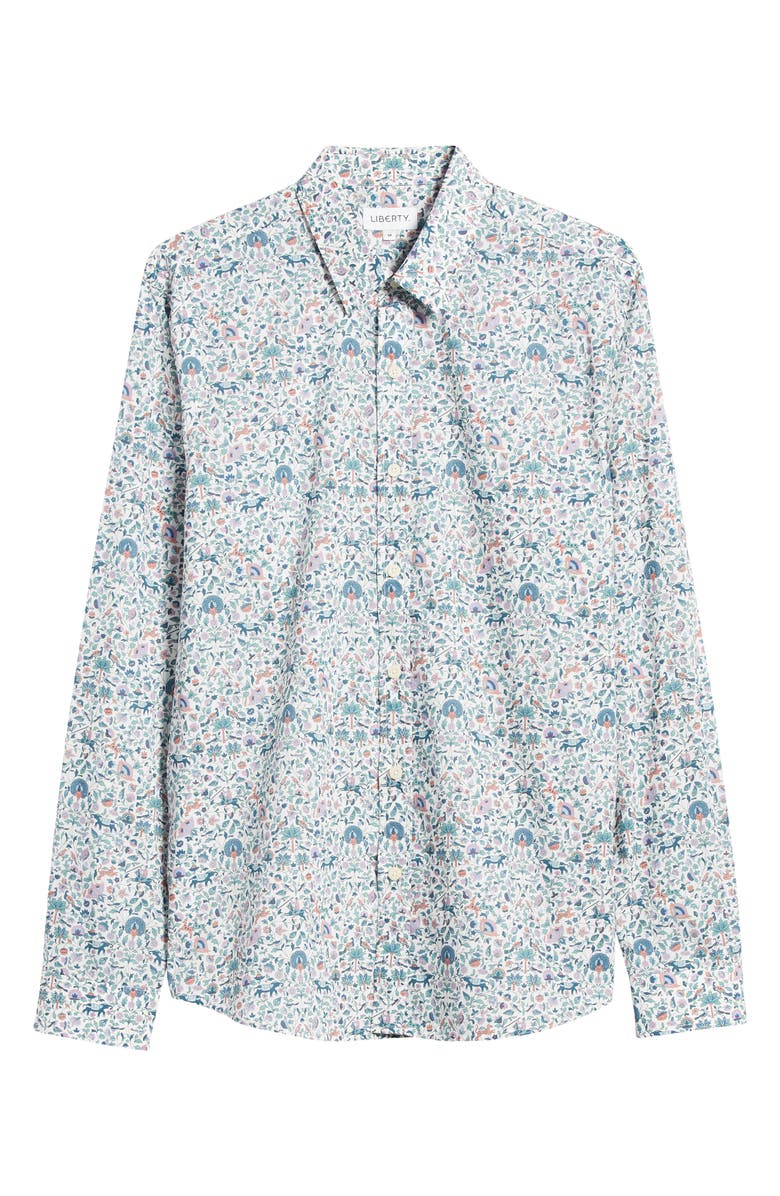 Liberty London Imran Lasenby Cotton Button-Up Shirt, Alternate, color, 