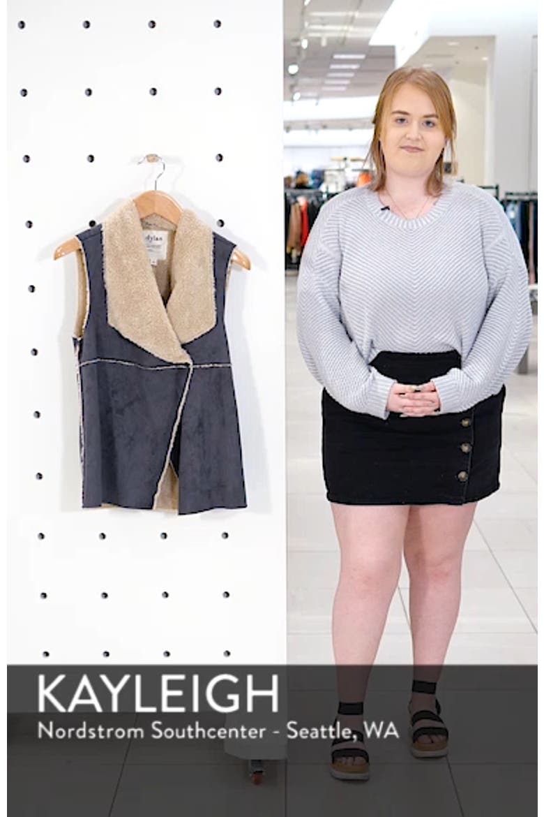 Madison Faux Shearling Vest video