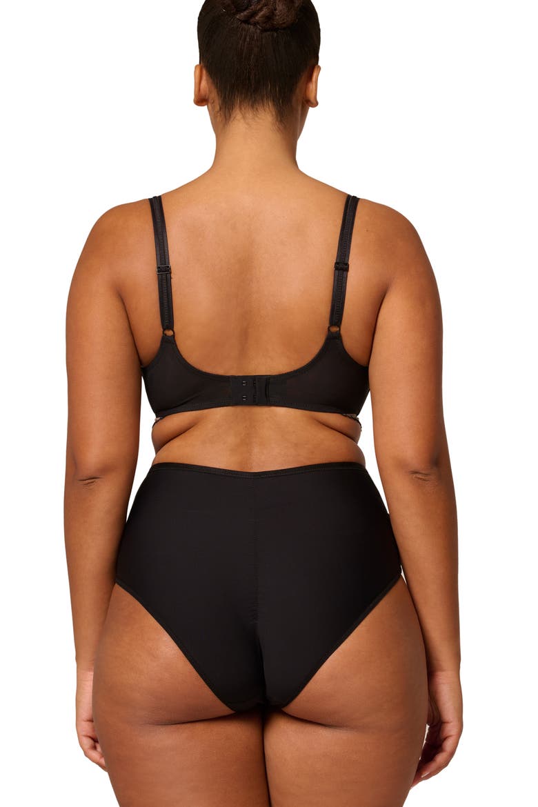 Romance High Waist Briefs, Alternate, color, LIGHT TATOO