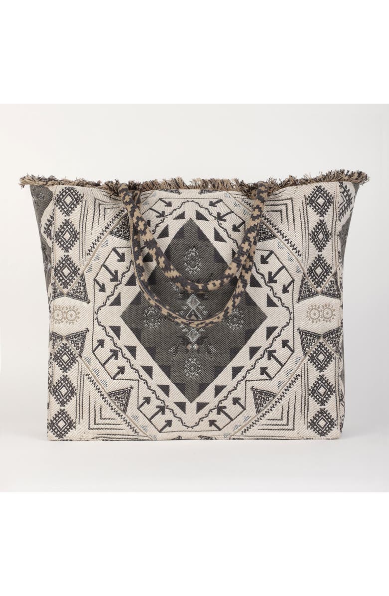 Vismaya Accentuate Geometric Tote Bag, Alternate, color, Ivory