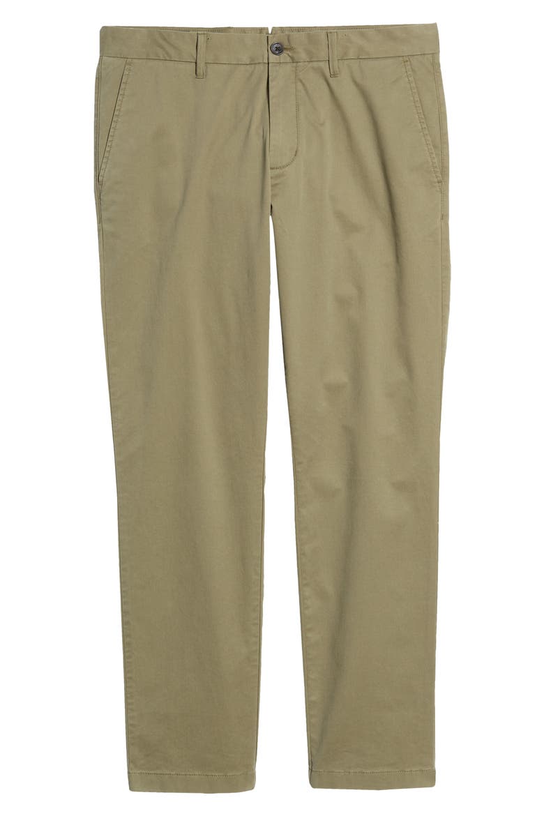 Ballard Slim Fit Peached Twill Chino Pants, Alternate, color, OLIVE GROVE