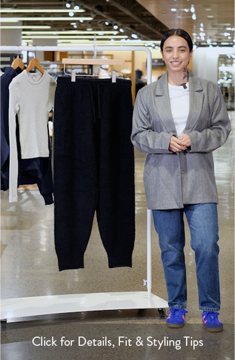 Phoenix Bouclé High Waist Joggers, sales video thumbnail