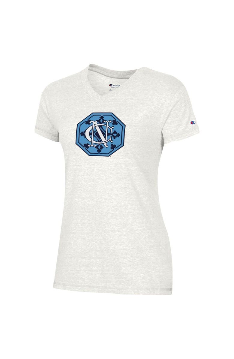 Champion Women's Champion White North Carolina Tar Heels Vault Logo V-Neck T-Shirt, Alternate, color, 