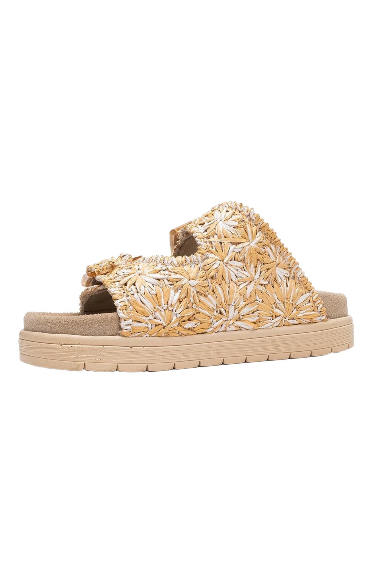 Milana Leather Double-Strap Sandal, Alternate, color, Beige Leather