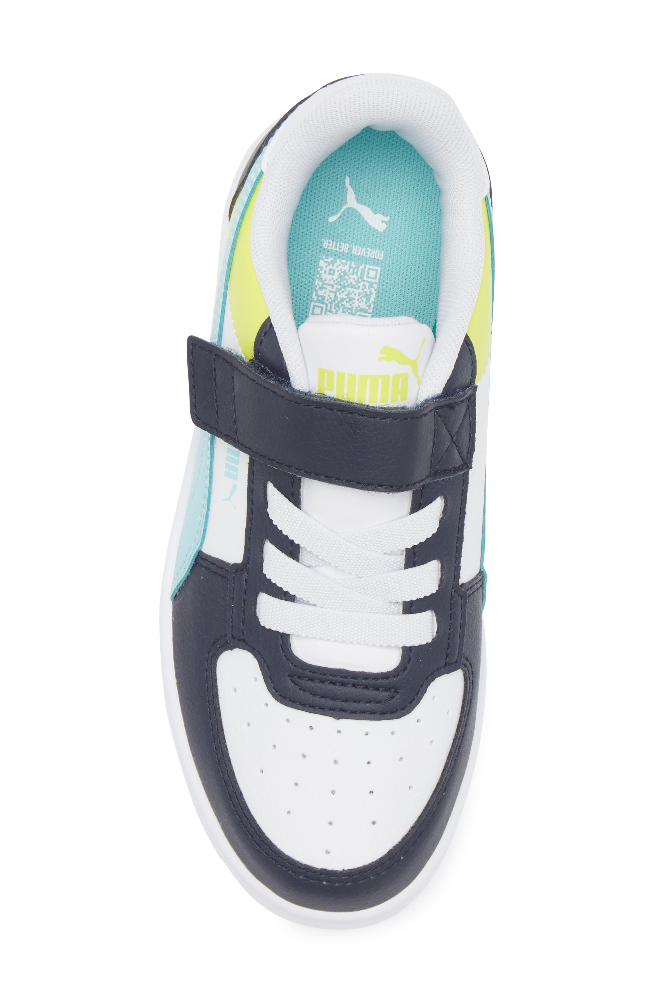 PUMA Kids' Caven 2.0 Colorblocked Sneaker, Alternate, color, Puma White/ Safe Lake