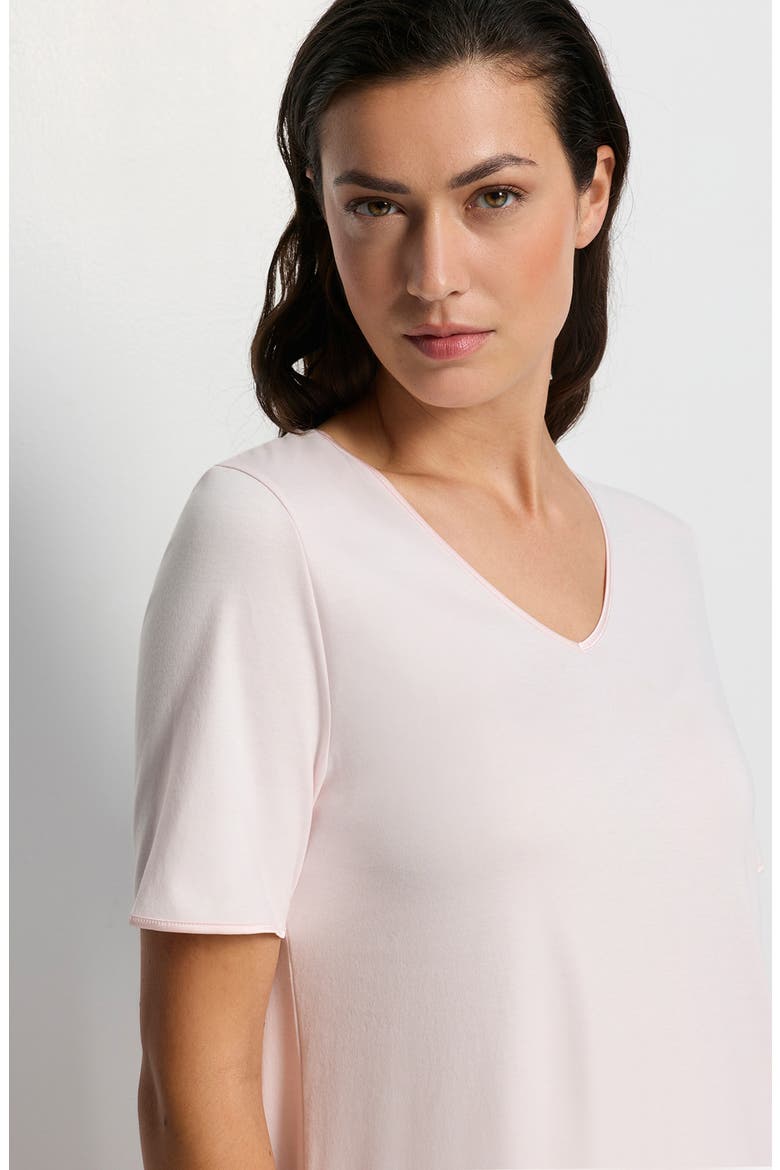 Cotton & Silk Nightshirt, Alternate, color, HONEYDEW