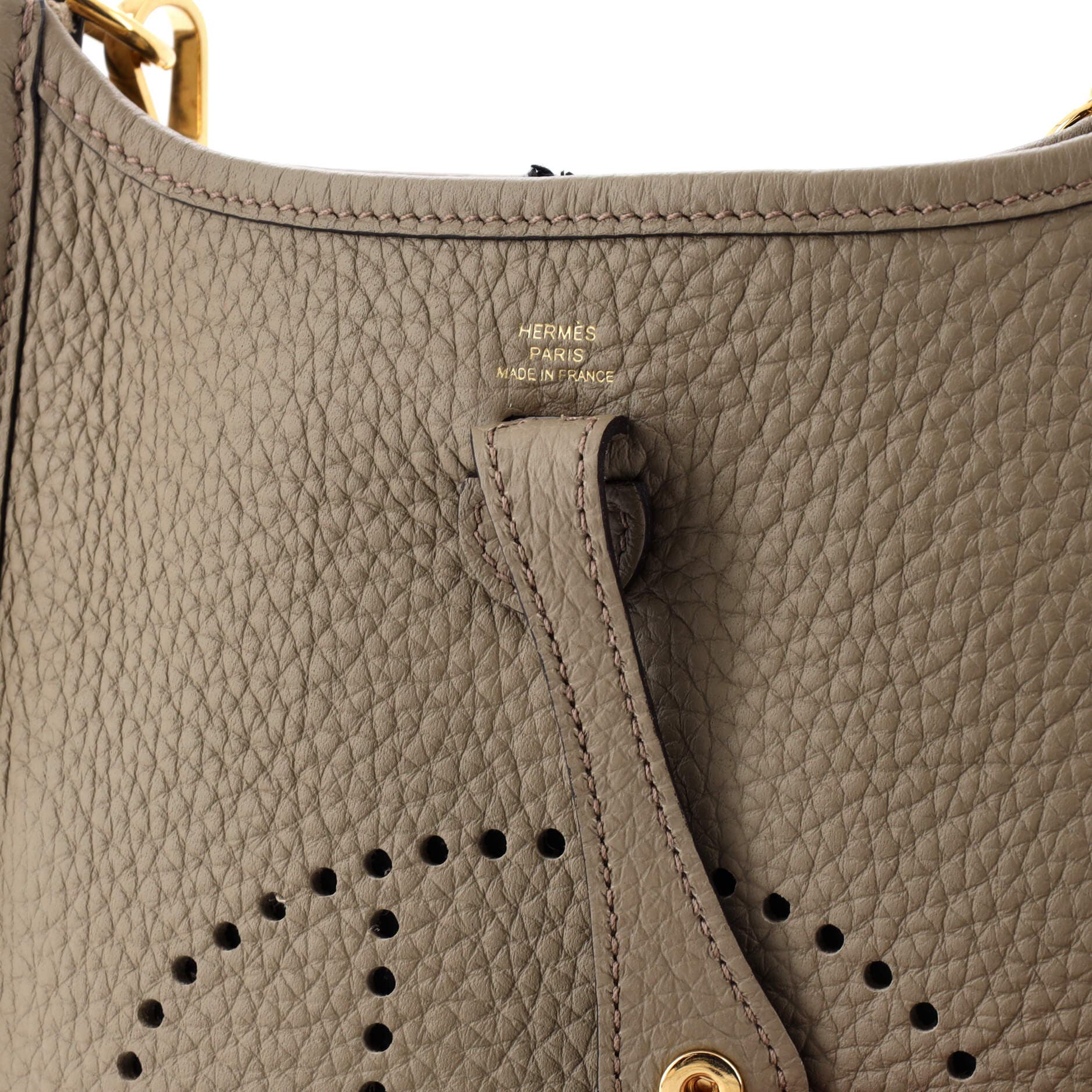 Pre-Owned Hermes Evelyne Bag Gen III Clemence TPM, Alternate, color, Beige Marfa