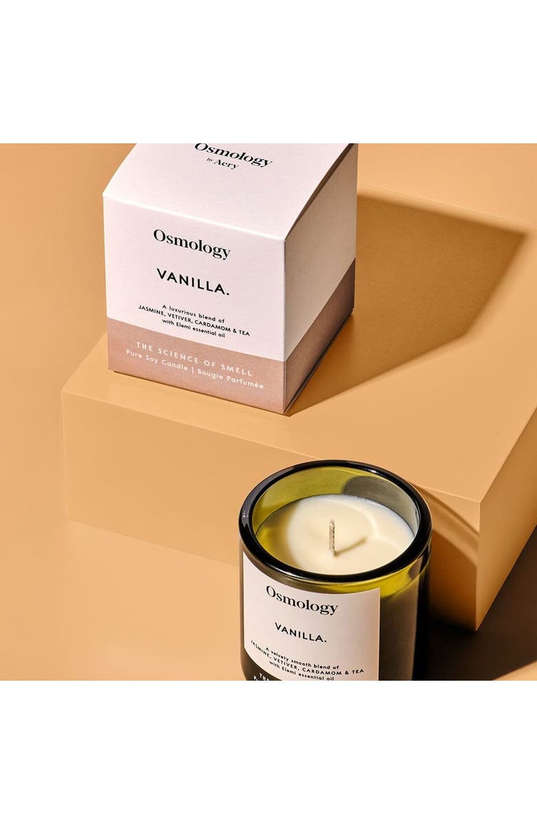 Osmology Vanilla Scented Candle, Alternate, color, Green
