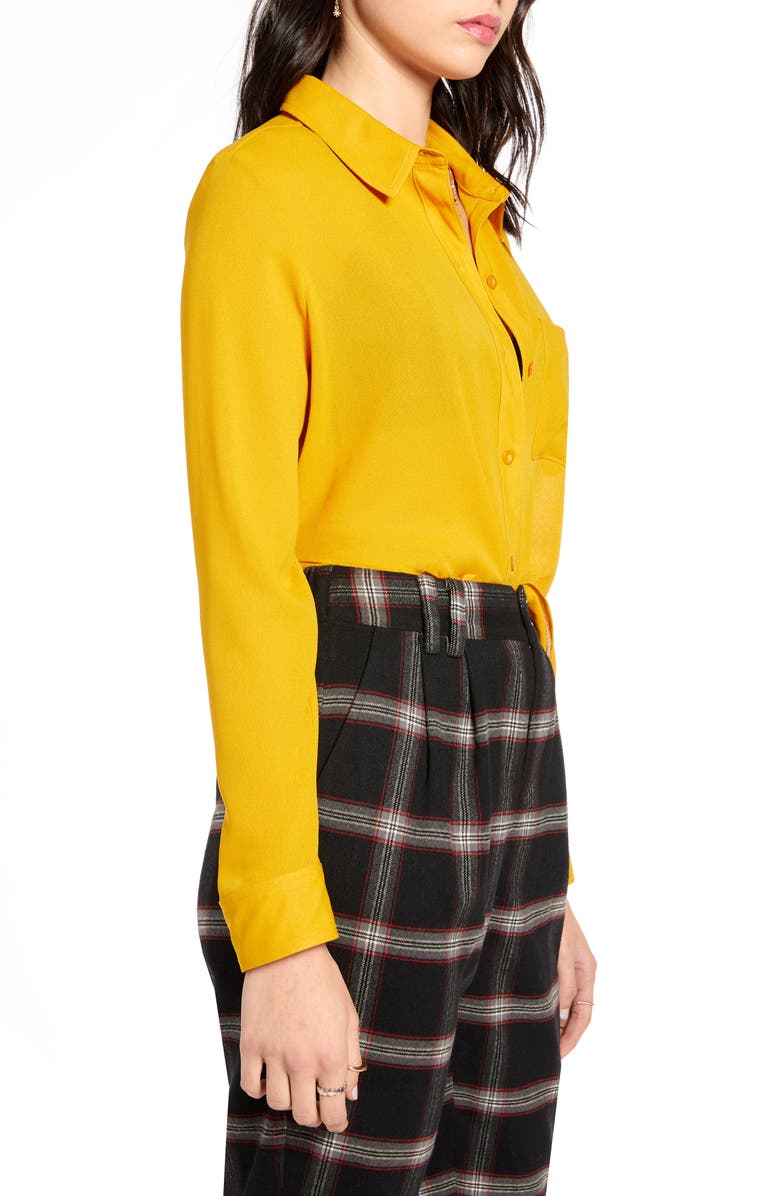 BP. x Claudia Sulewski Gathered Back Shirt, Alternate, color,