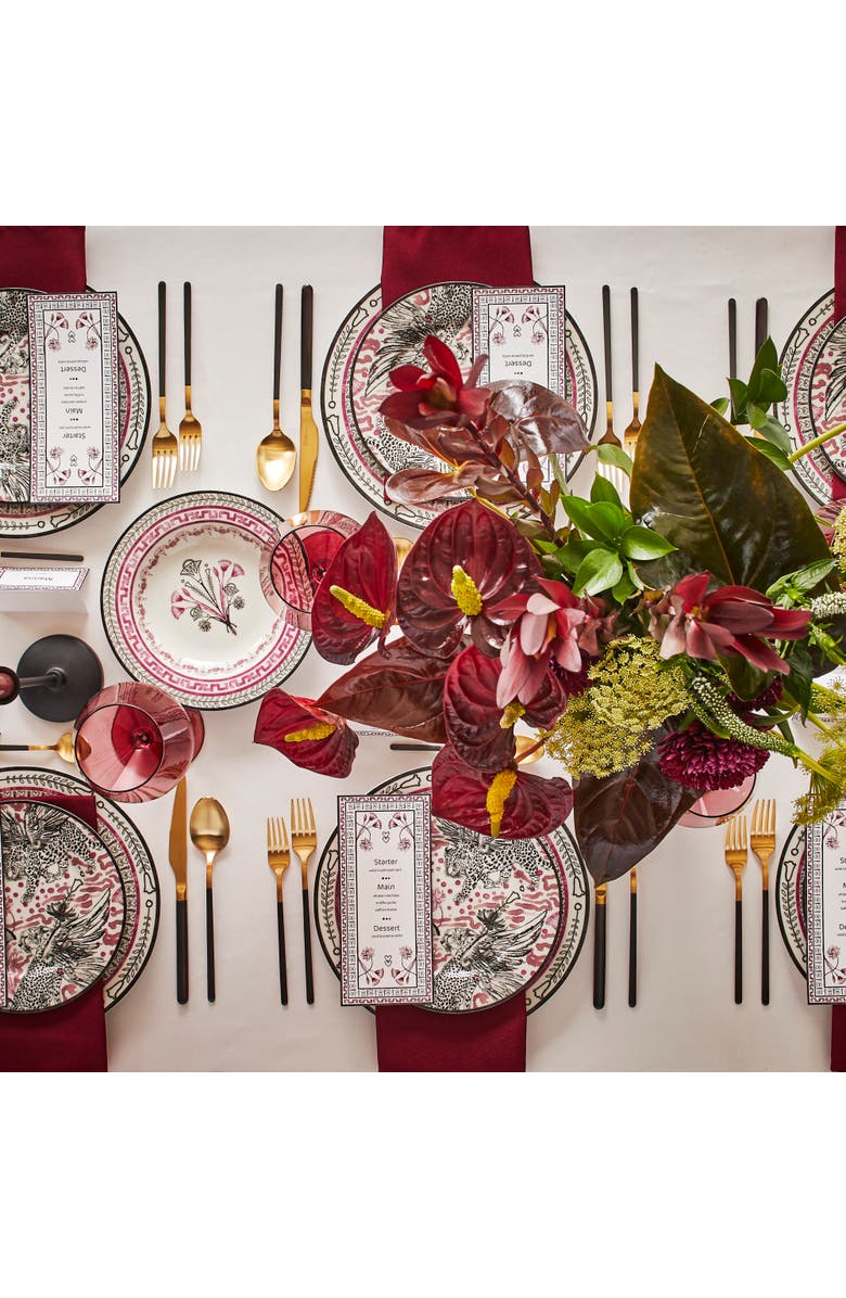 Marchesa Serengeti Porcelain Salad Plate Set of 4, Multicolored, Alternate, color, Multicolored