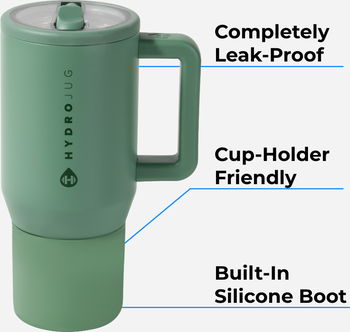 Traveler - Water Bottle with Handle & Flip Straw
