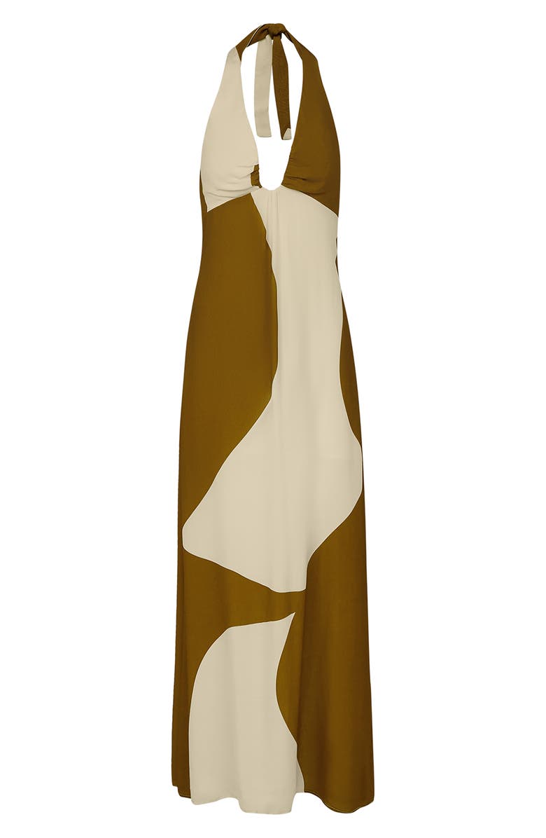 ViX Paula Hermanny Balance Sara Halter Cover-Up Maxi Dress, Alternate, color,