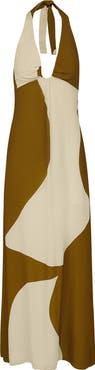 ViX Paula Hermanny Balance Sara Halter Cover-Up Maxi Dress