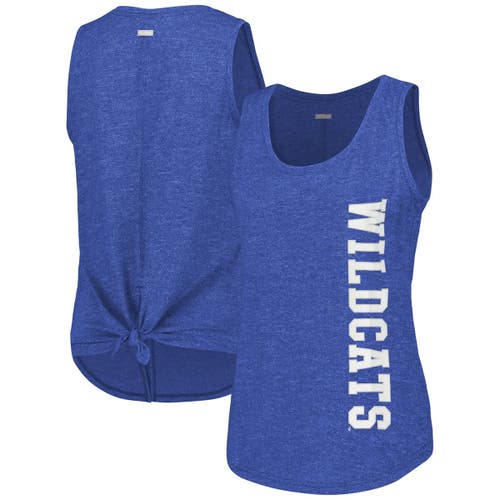 Columbia Royal Kentucky Wildcats Cades Cape Omni-wick Tri-blend Tank Top In Blue