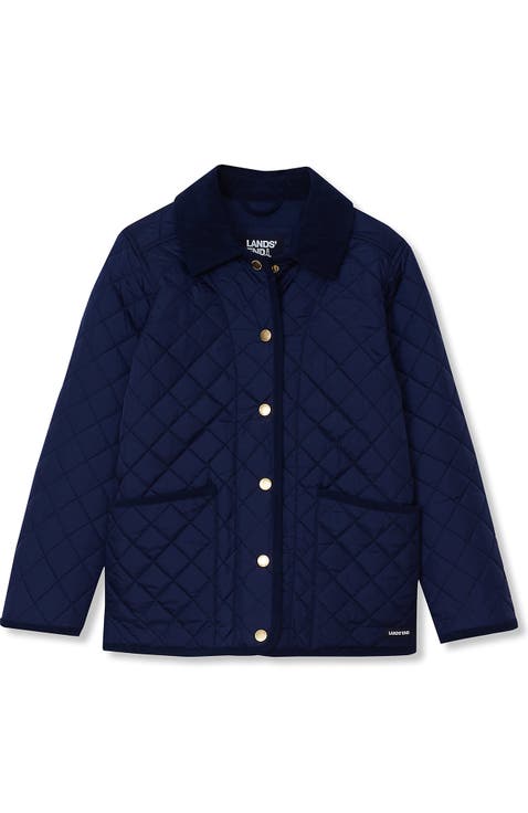 Girls Quilted Water Resistant Jacket
