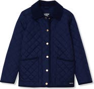 Lands' End Girls Quilted Water Resistant Jacket