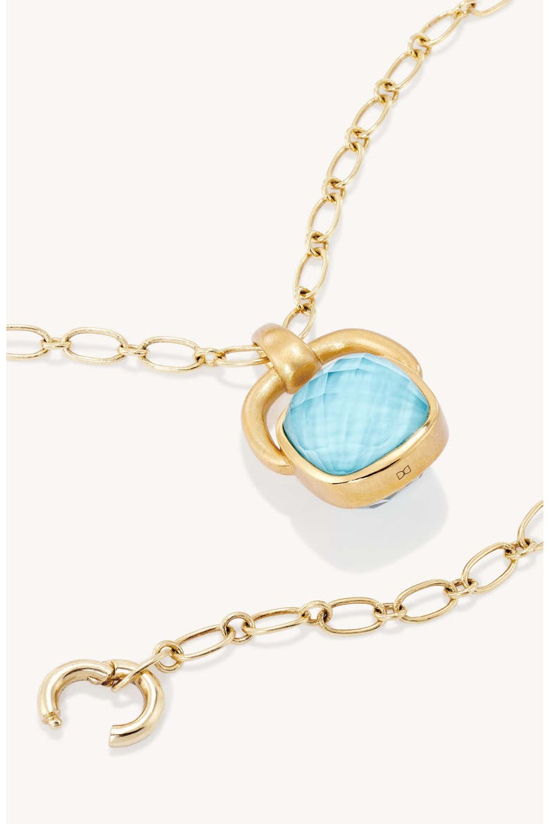 Monterey Long Pendant Necklace, Alternate, color, IRIDESCENT TURQUOISE/ GOLD