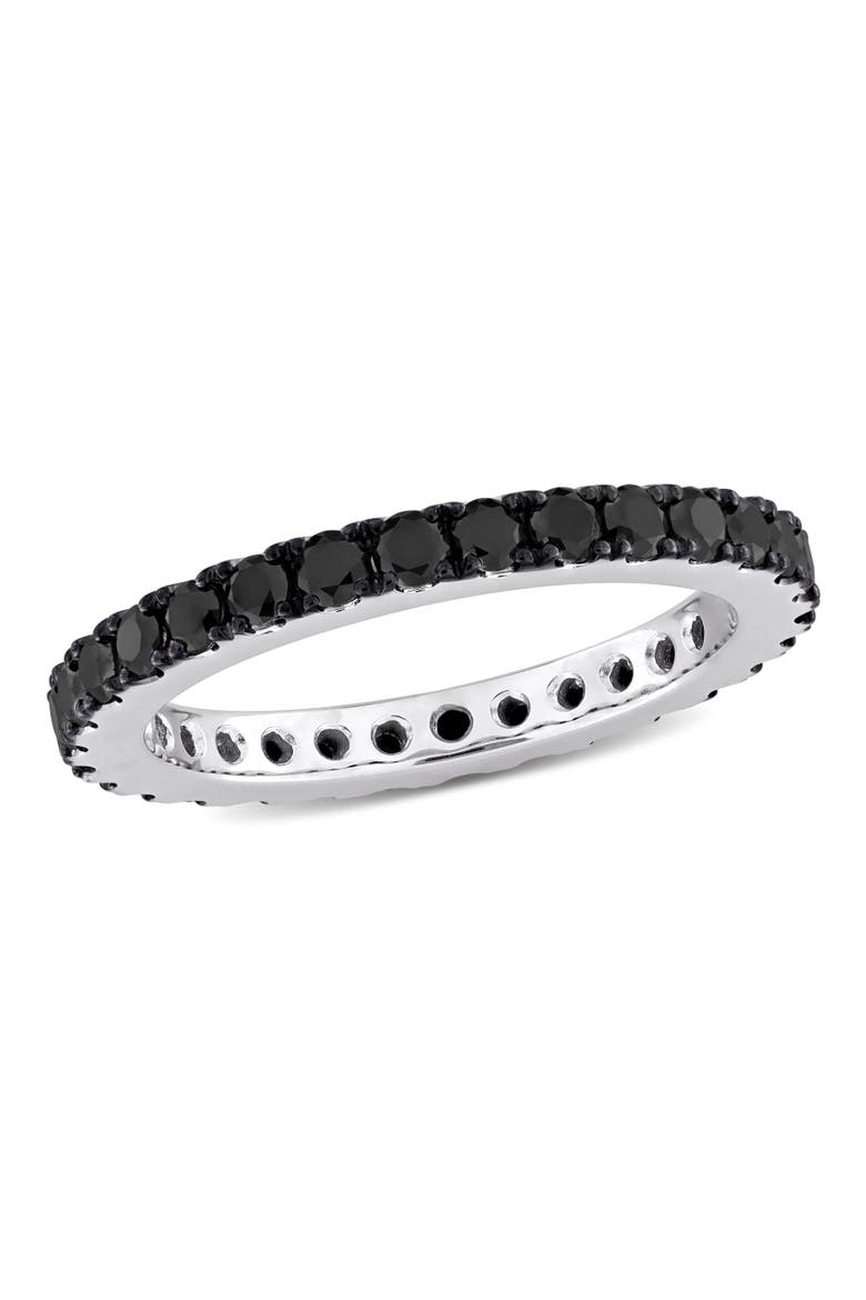1-1/4 CTW Black Diamond Eternity Ring 14k, Main, color, Diamond