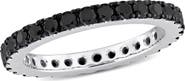 Julianna B. 1-1/4 CTW Black Diamond Eternity Ring 14k