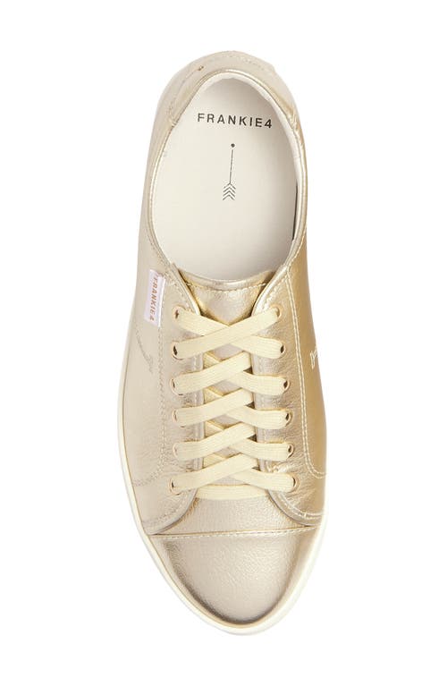 Frankie4 Nat Iii Cap Toe Sneaker In Gold Tumbled