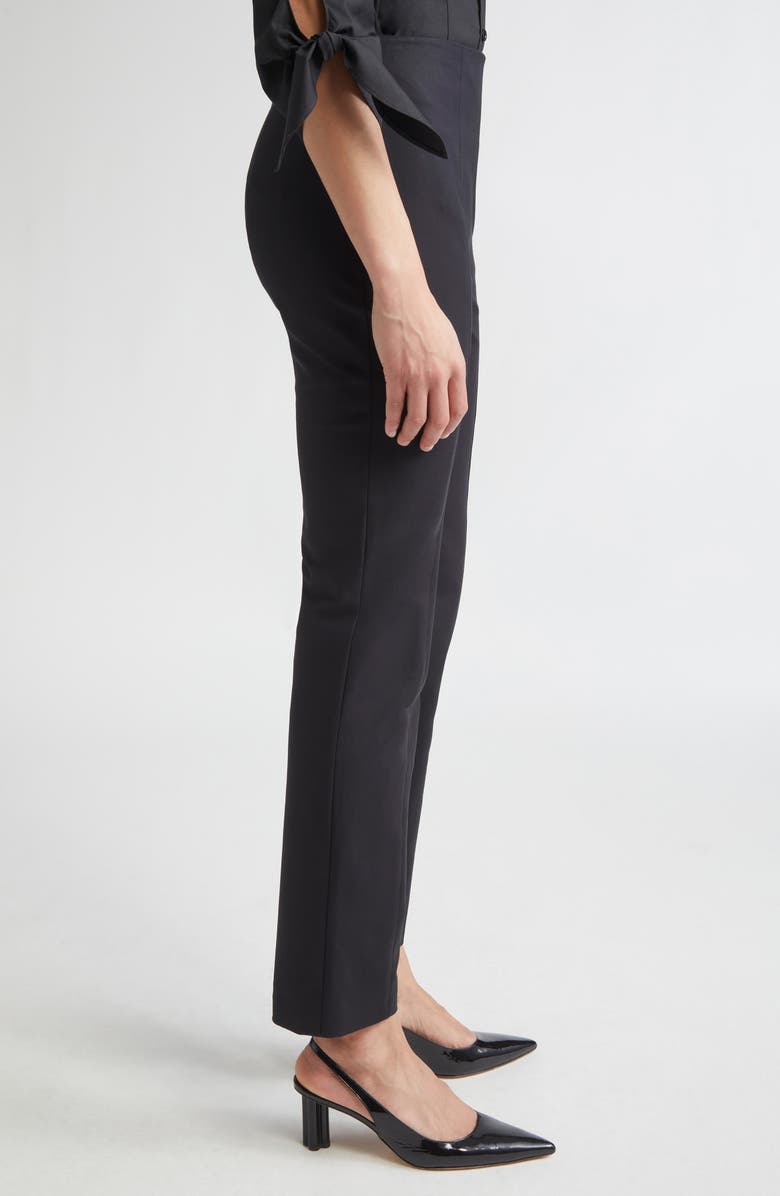 Carolina Herrera Emilie Slim Leg Pants, Alternate, color, Black