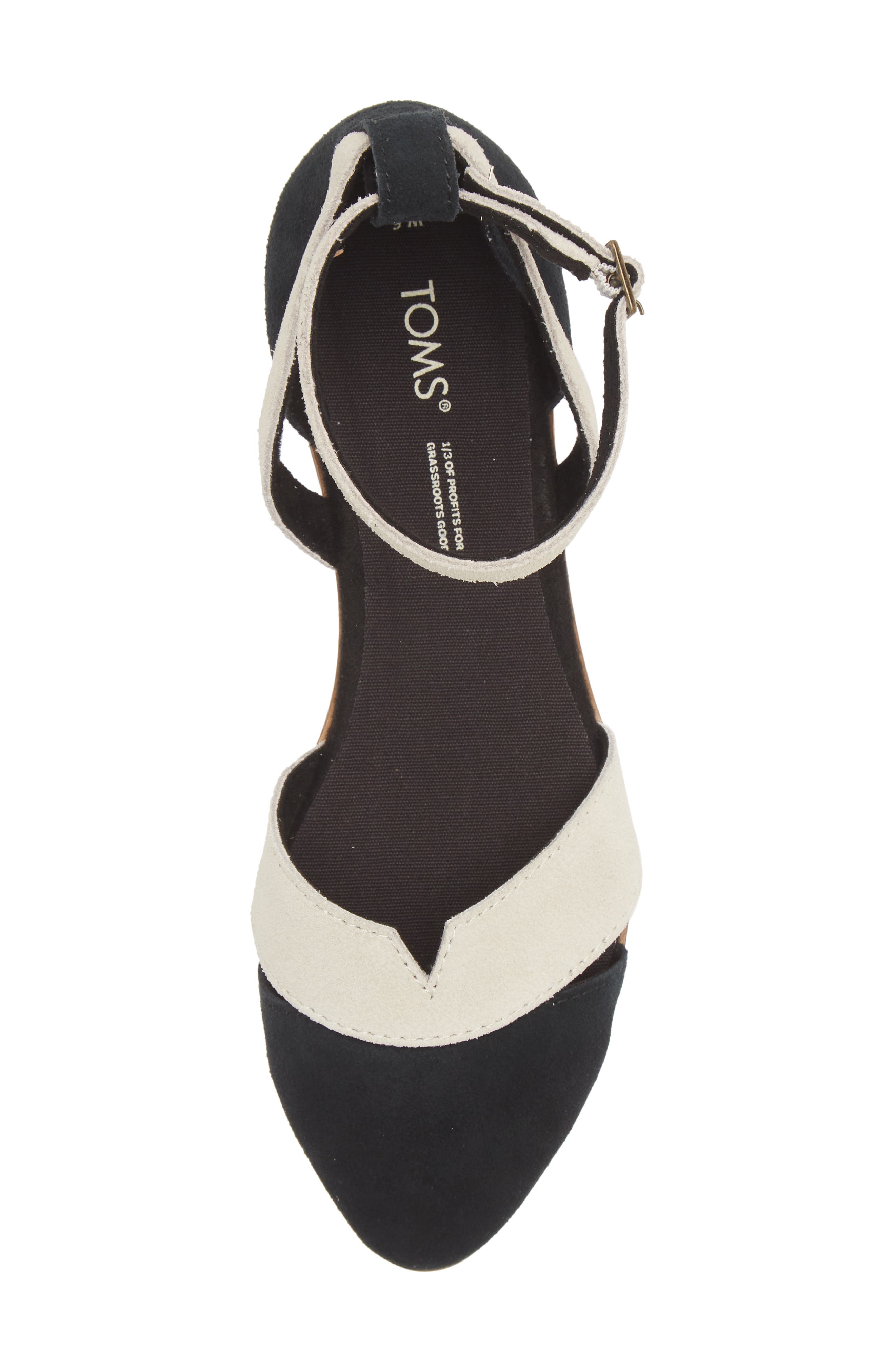 TOMS Juliannah Ankle Strap d'Orsay Flat, Alternate, color, 