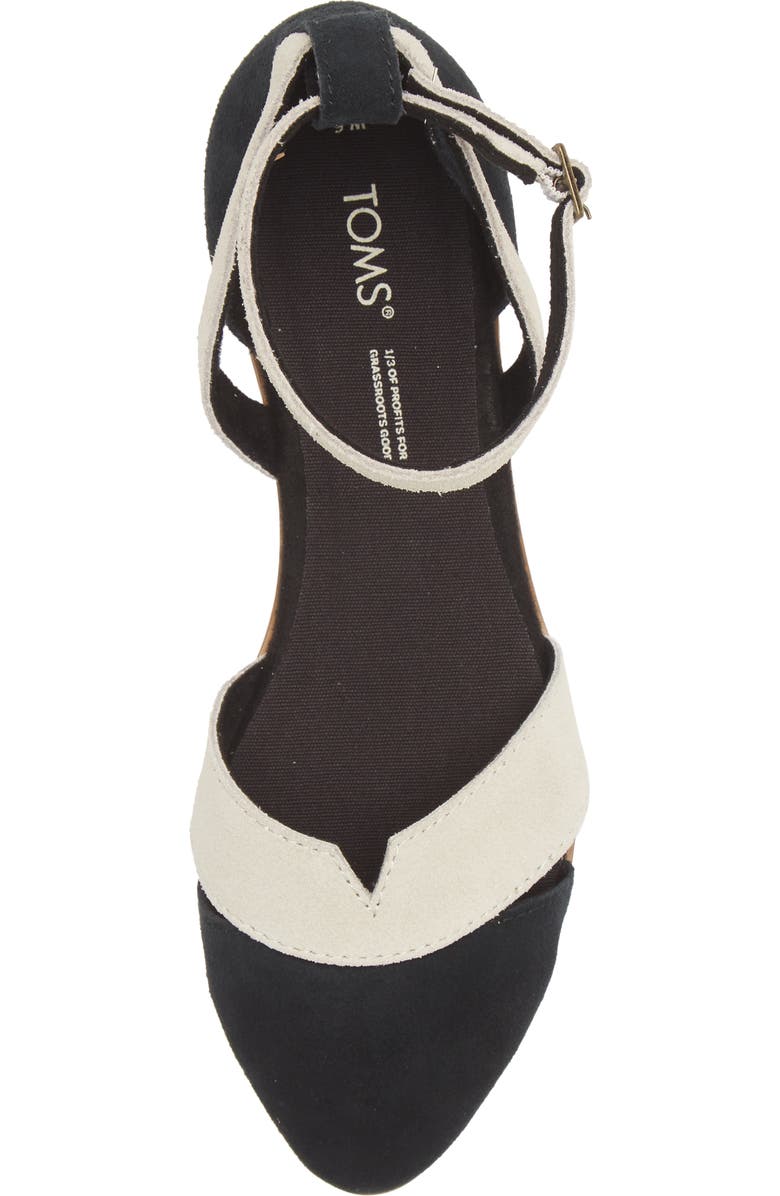 TOMS Juliannah Ankle Strap d'Orsay Flat, Alternate, color,