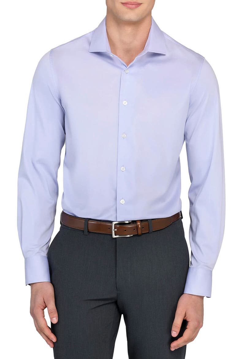 Slim Fit Solid Reworked Dress Shirt, Main, color, LILAC