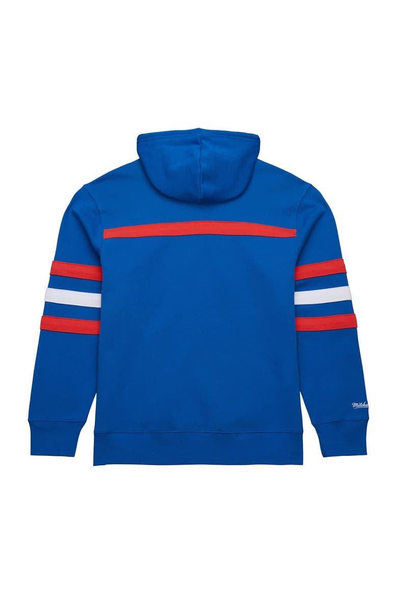 Men's Mitchell & Ness Blue New York Rangers Head Coach Slogan Pullover Hoodie, Alternate, color, Blue