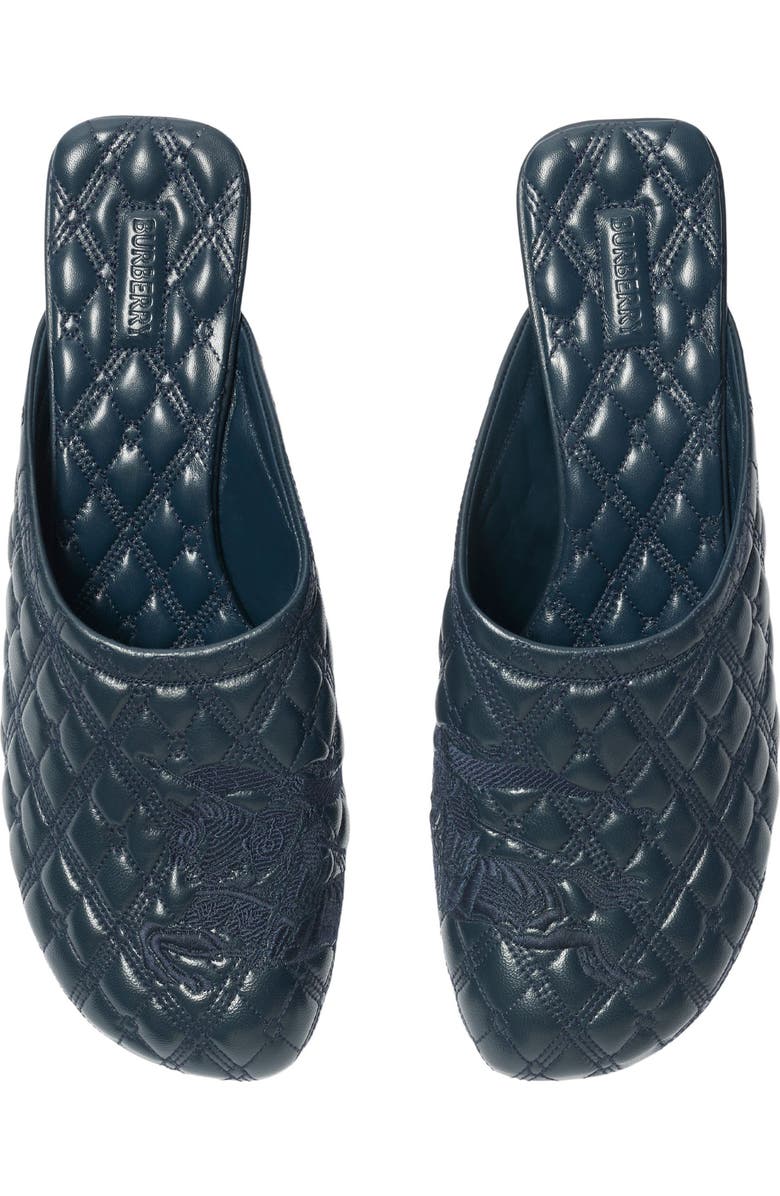 Burberry Baby EKD Kitten Heel Mule, Alternate, color, Lake