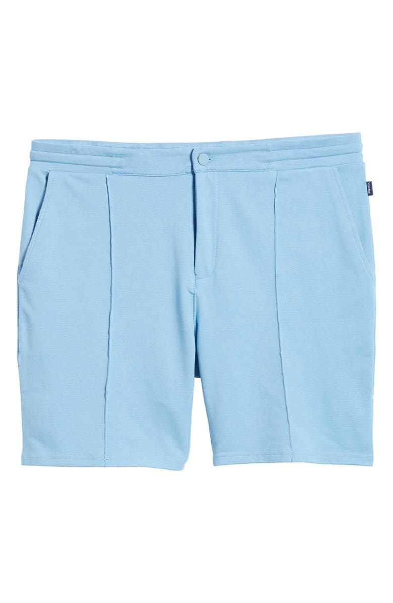Stone Rose French Terry Shorts, Alternate, color, Light Blue