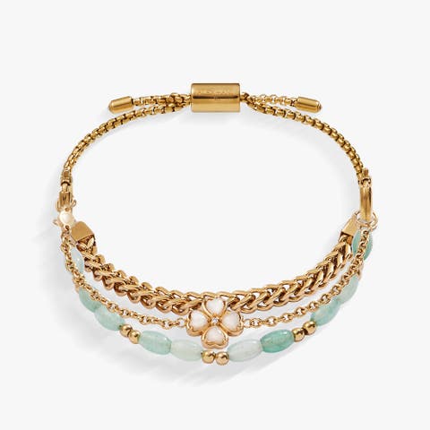 Four Leaf Clover Stranded Bracelet Set